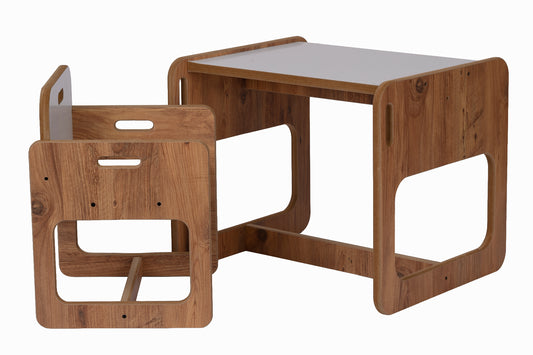 Houten Kindertafel met Stoel compact