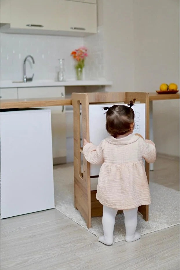 Multifunctionele Montessori Leertoren 2-in-1