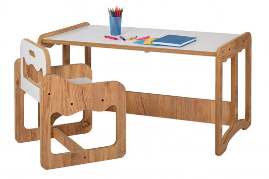 Houten Kindertafel met Stoel Zonder Opberglade