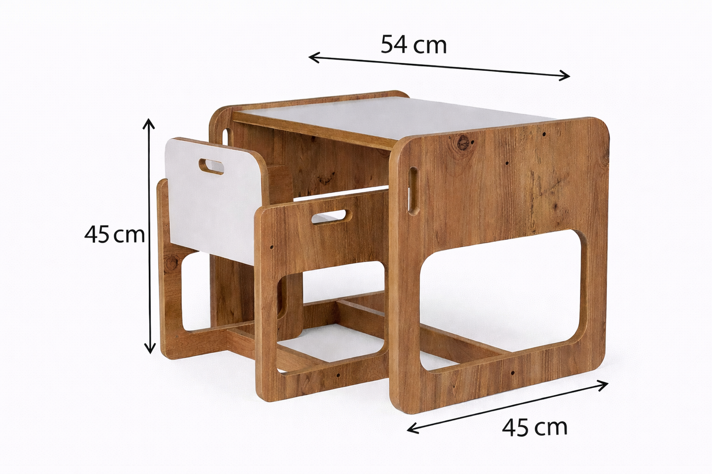 Houten Kindertafel met Stoel compact